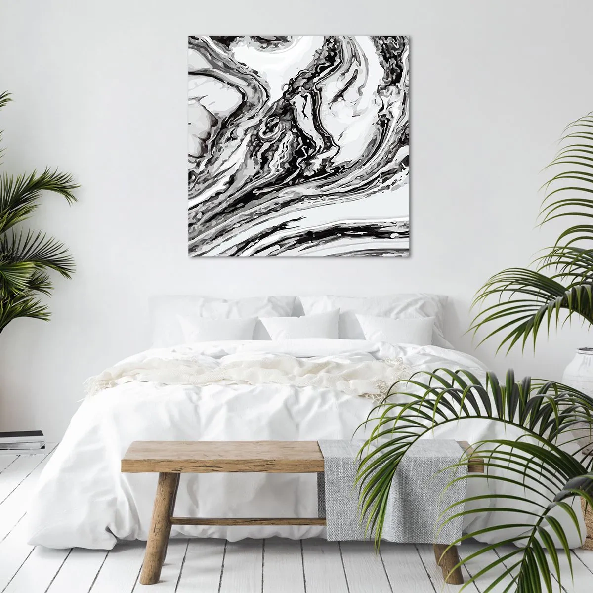 Impression sur toile - Image sur toile - Au début, c'était le chaos - 70x70 cm