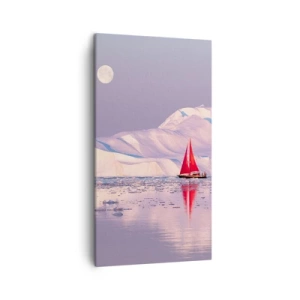 Impression sur toile - Image sur toile - La chaleur de la voile, le froid de la glace - 45x80 cm