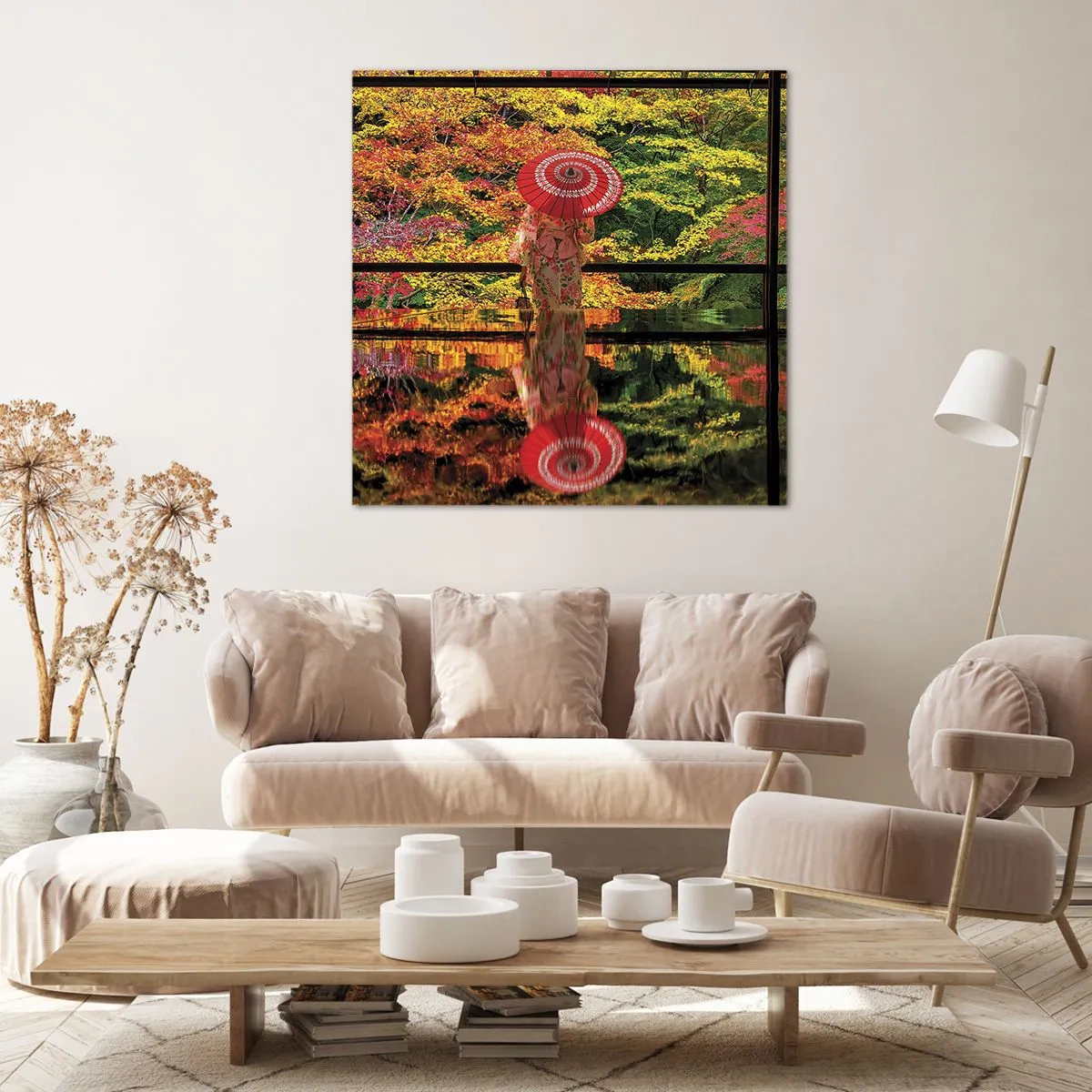 Impression sur toile - Image sur toile - Dans le temple de la nature - 60x60 cm