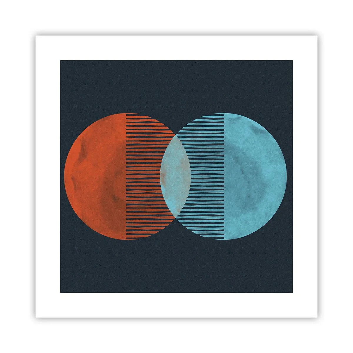 Affiche - Poster - Fantaisie astronomique - 40x40 cm