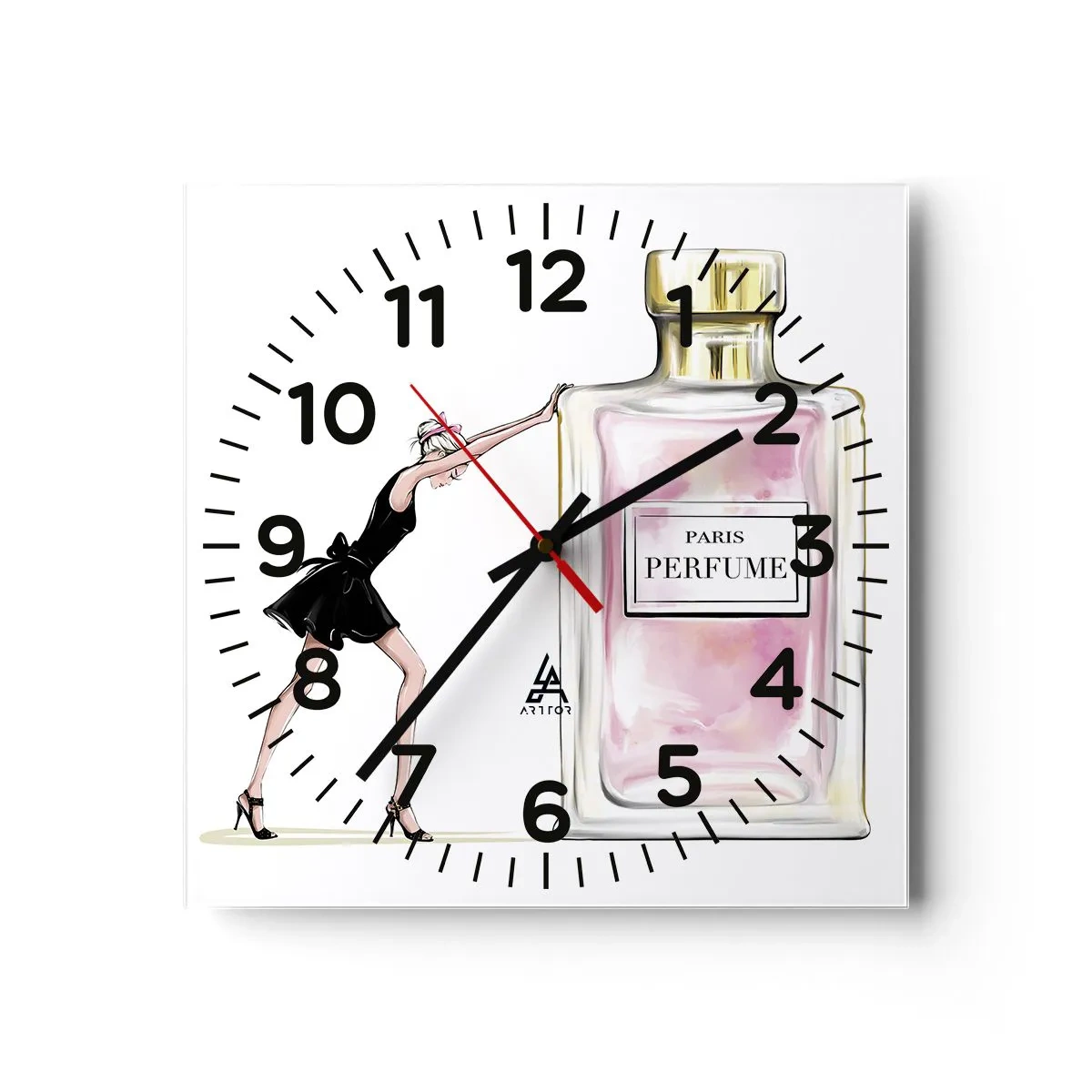 Horloge murale - Pendule murale - L'essence des femmes - 30x30 cm