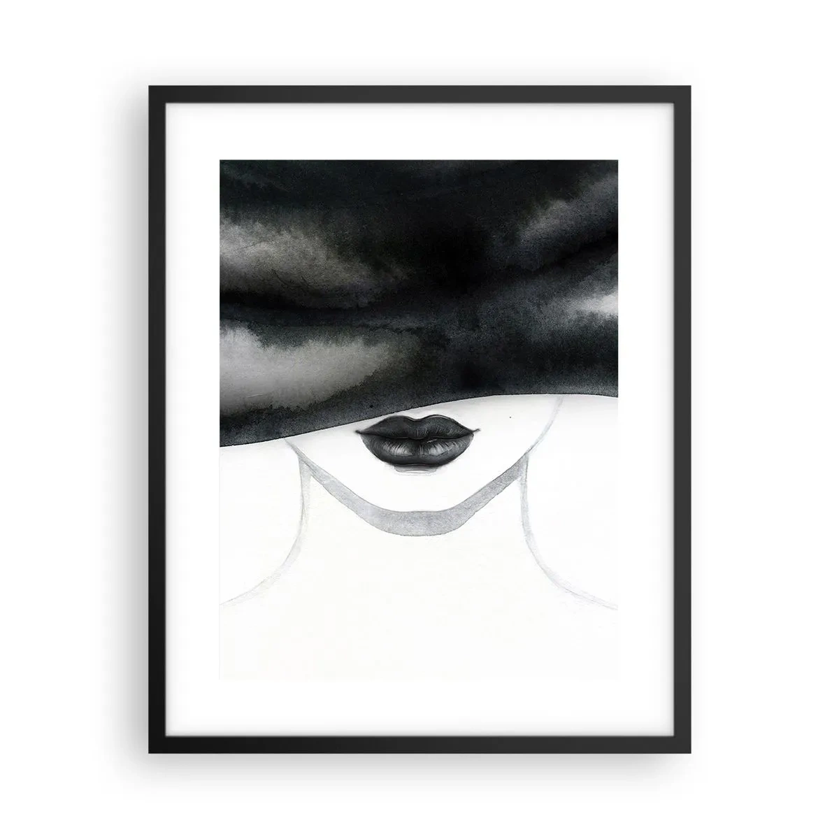 Affiche dans un cadre noir - Poster - Un mystère sensuel - 40x50 cm