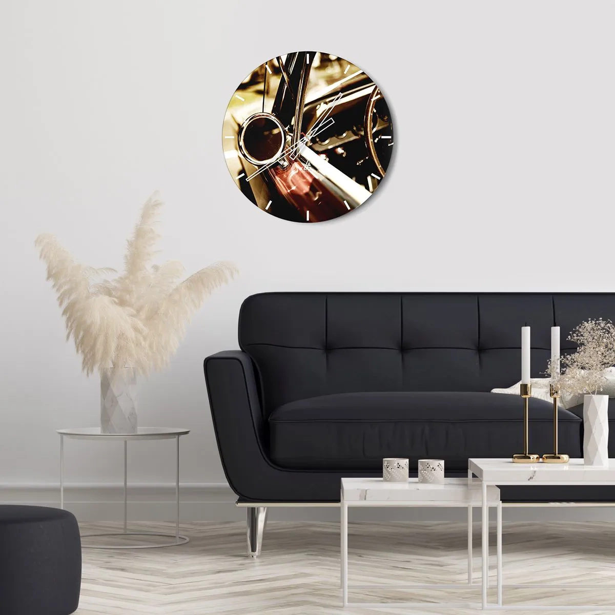 Horloge murale - Pendule murale - Auto avec une âme - 40x40 cm