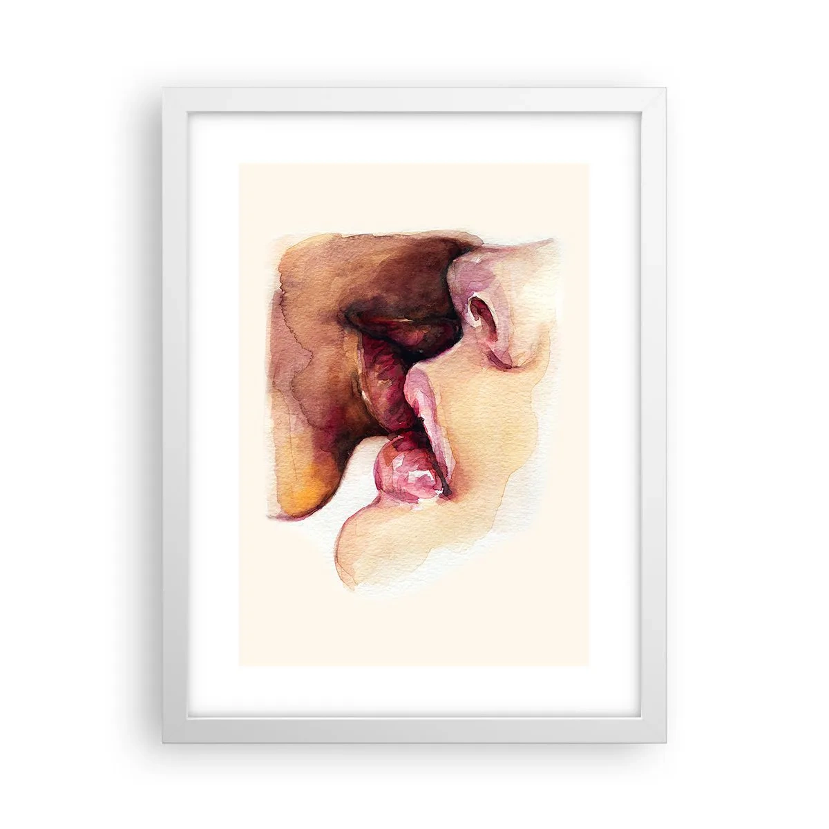 Affiche dans un cadre blanc - Poster - Comme le jour et la nuit, la terre et le ciel - 30x40 cm