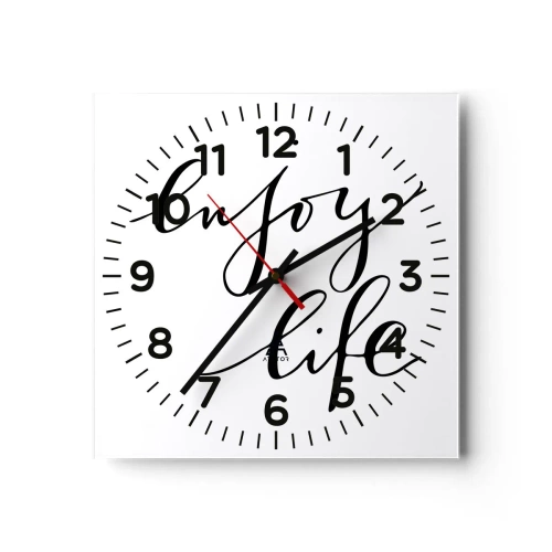 Horloge murale - Pendule murale - Rien à ajouter.... - 30x30 cm