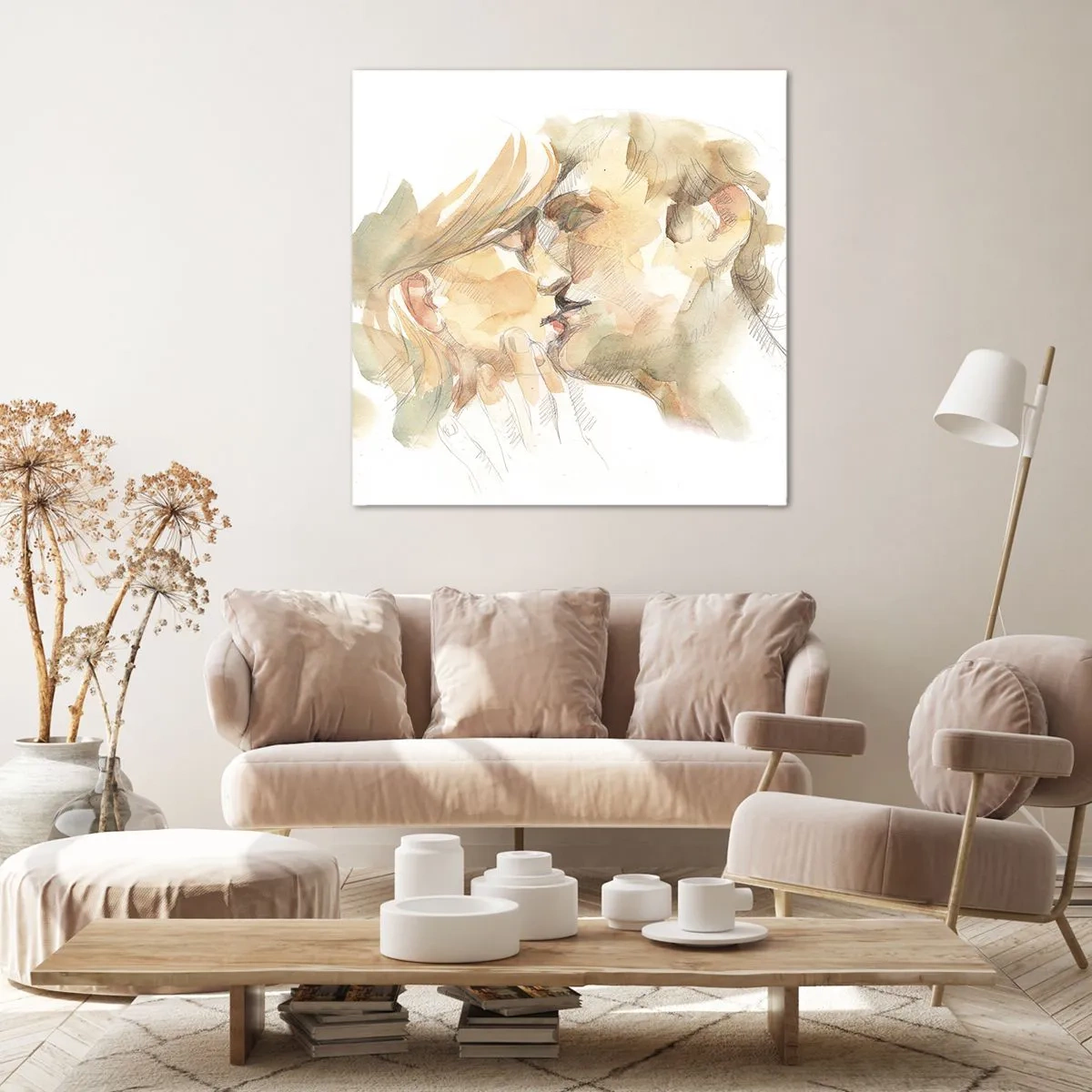 Impression sur toile - Image sur toile - A moitié trouvé ? - 50x50 cm