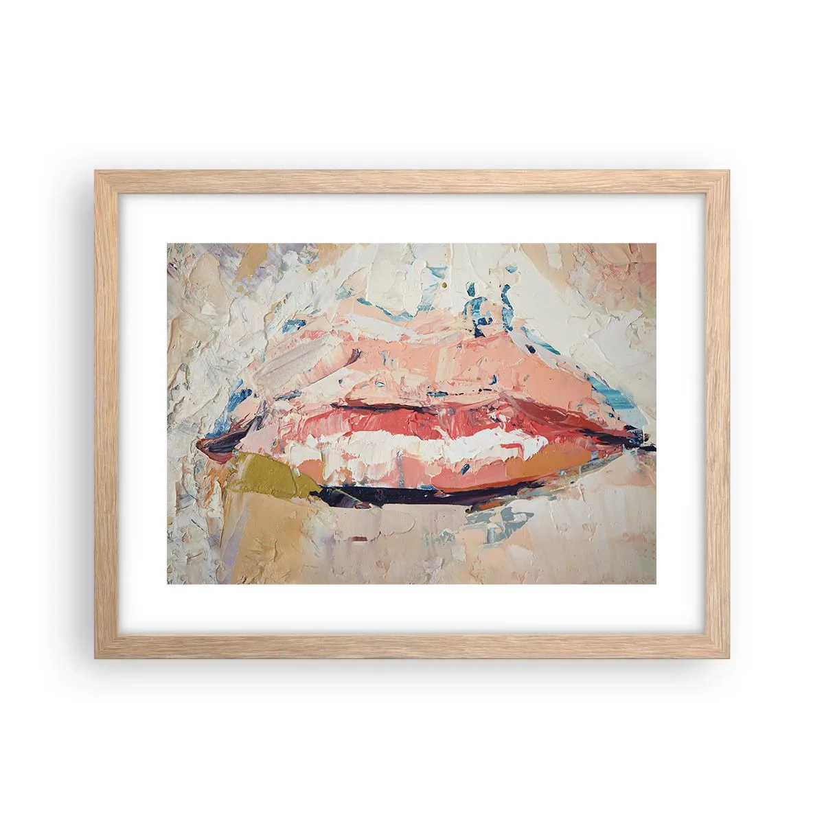 Affiche dans un chêne clair - Poster - Éveil la pensée - 40x30 cm