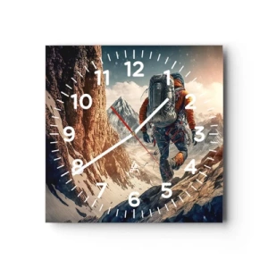 Horloge murale - Pendule murale - Guerrier solitaire - 30x30 cm