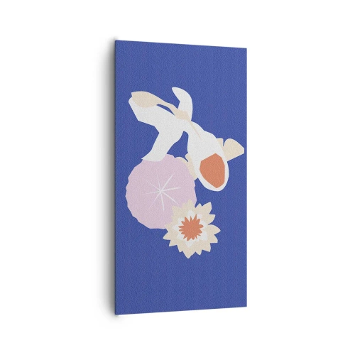 Impression sur toile - Image sur toile - Composition de fleurs et de bourgeons - 65x120 cm