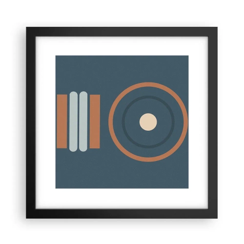 Affiche dans un cadre noir - Poster - Essence des choses - 30x30 cm