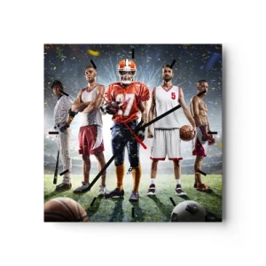 Horloge murale - Pendule murale - Gladiateurs des champs - 40x40 cm