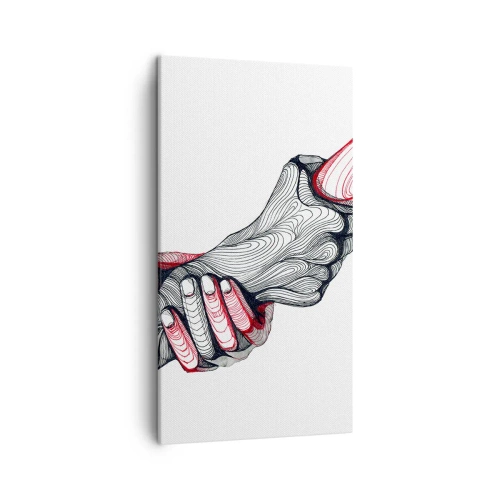 Impression sur toile - Image sur toile - Vous êtes entre de bonnes mains - 45x80 cm