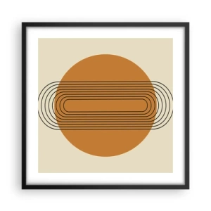 Affiche dans un cadre noir - Poster - Plan idéal - 50x50 cm