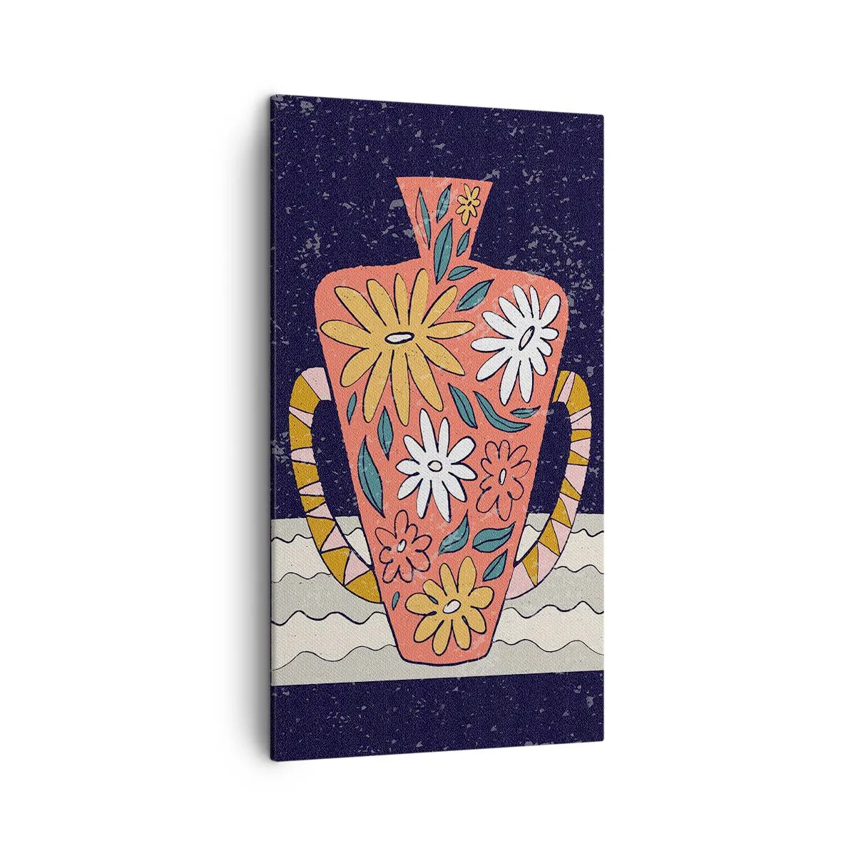 Impression sur toile - Image sur toile - Cruche peinte - 45x80 cm