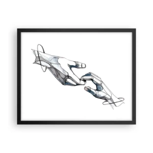 Affiche dans un cadre noir - Poster - Un bon geste - 50x40 cm