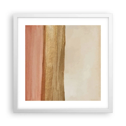 Affiche dans un cadre blanc - Poster - Composition verticale - 40x40 cm