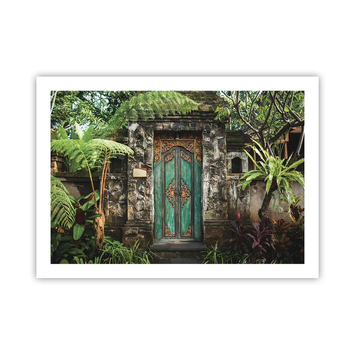 Affiche - Poster - Porte vers un monde exotique - 70x50 cm