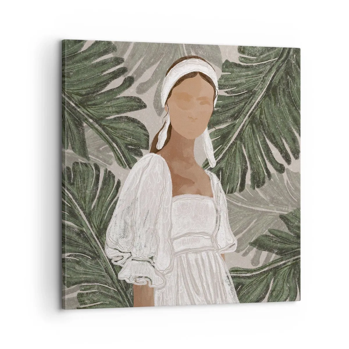 Impression sur toile - Image sur toile - Portrait exotique - 60x60 cm