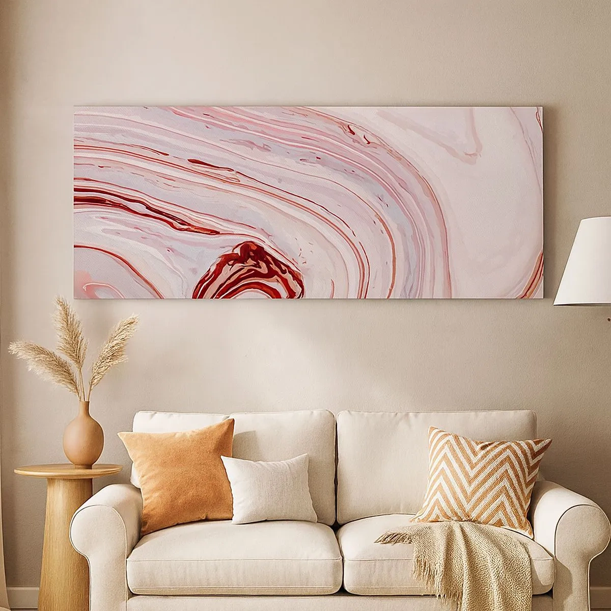 Impression sur toile - Image sur toile - Tout droit, puis tout en bas - 100x40 cm