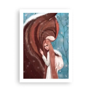 Affiche - Poster - Une présence ressentie - 50x70cm - Bienvenue dans le conte de fées - Décoration murale moderne pour le salon et la chambre ARTTOR