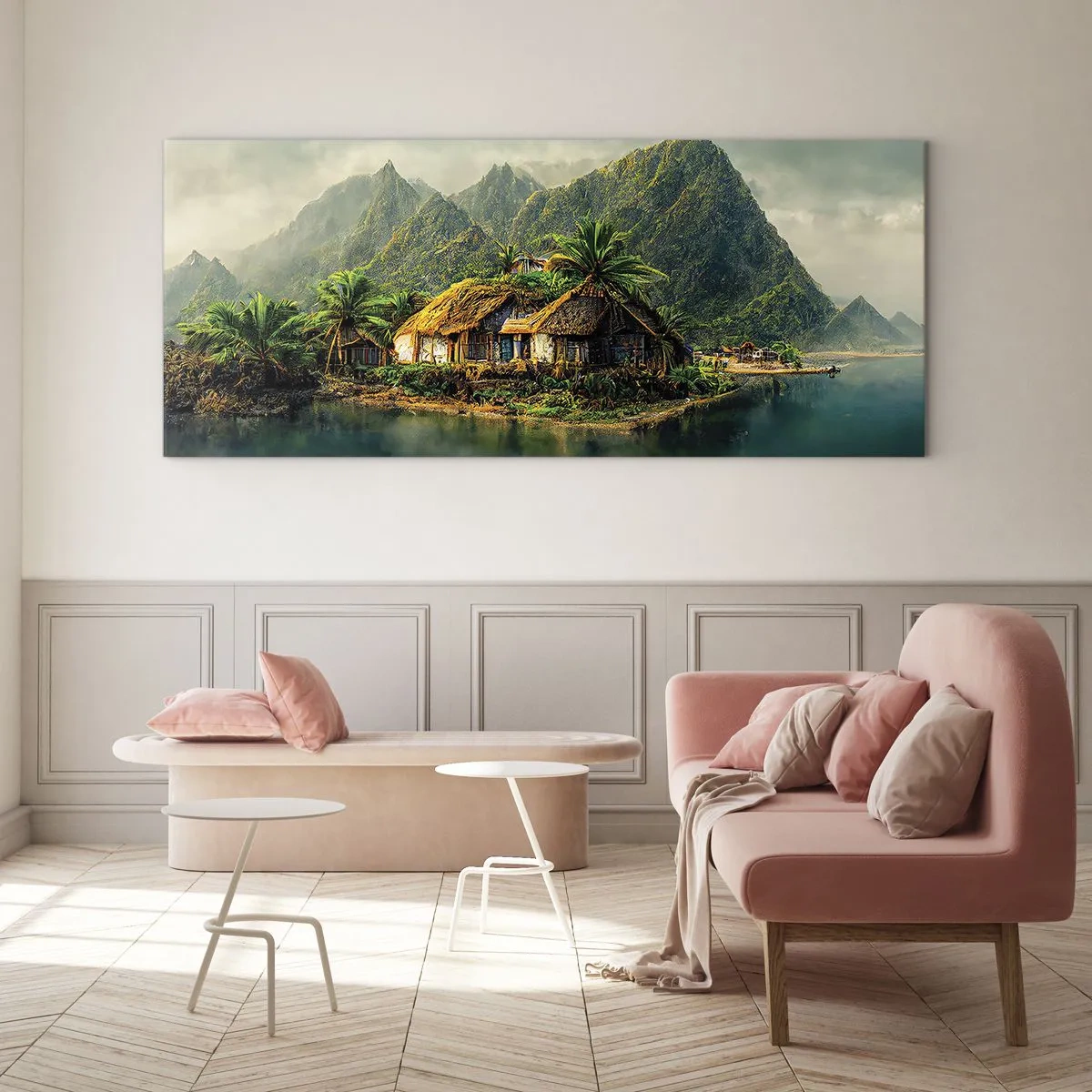 Impression sur verre - Image sur verre - Paradis tropical - 90x30 cm