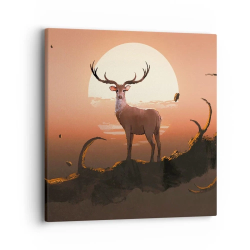 Impression sur toile - Image sur toile - Cette nuit ne ressemble à aucune autre - 40x40 cm