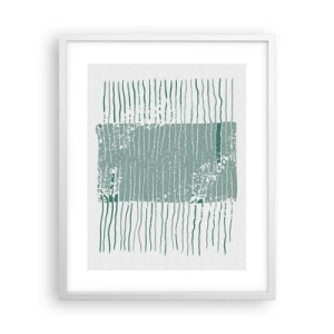 Affiche dans un cadre blanc - Poster - Abstraction de la mer - 40x50 cm