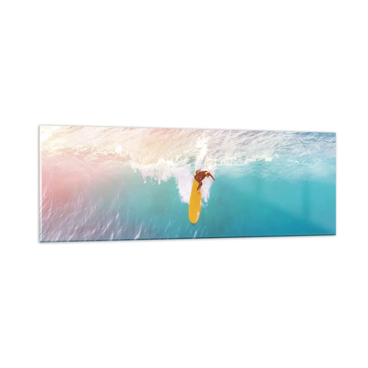 Impression sur verre - Image sur verre - Le cavalier de l'océan - 90x30 cm