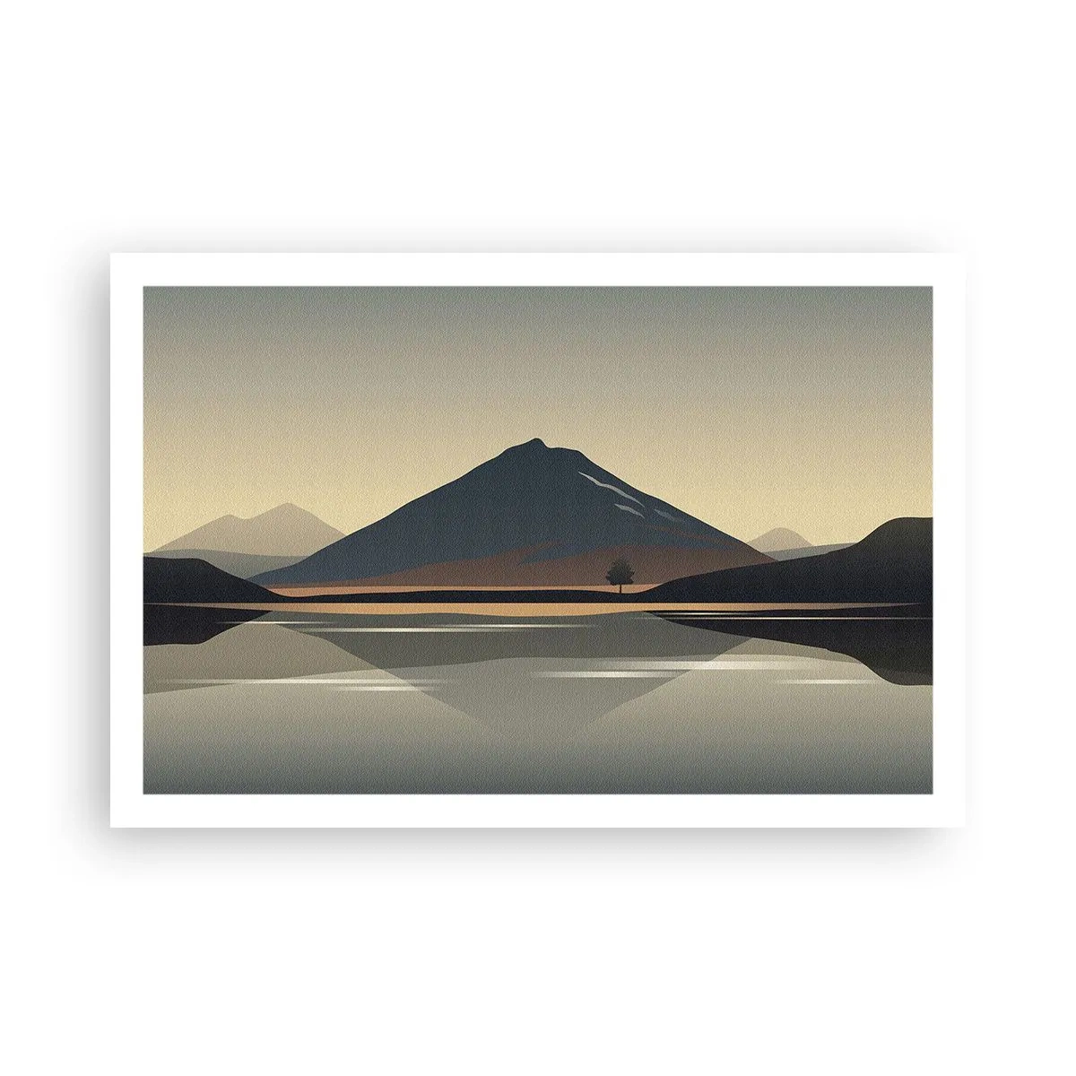 Affiche - Poster - Reflet de miroir - 91x61 cm