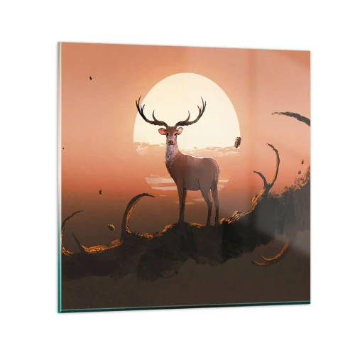 Impression sur verre - Image sur verre - Cette nuit ne ressemble à aucune autre - 70x70 cm