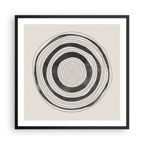 Affiche dans un cadre noir - Poster - Ce qui est important c'est ce qu'il y a entre les deux - 60x60 cm