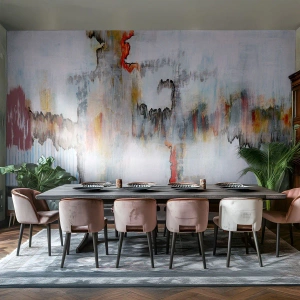 Papier Peint Photo Standard Eco - Un bâton sur l'eau - Abstraction, Morceau, Modèle moderne - 200x140 cm