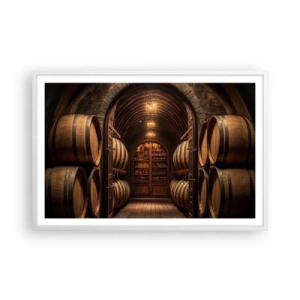 Affiche dans un cadre blanc - Poster - Cave climatisée - 91x61 cm