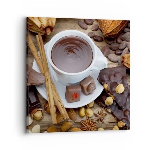 Impression sur toile - Image sur toile - D'une chocolaterie de conte de fées - 30x30 cm