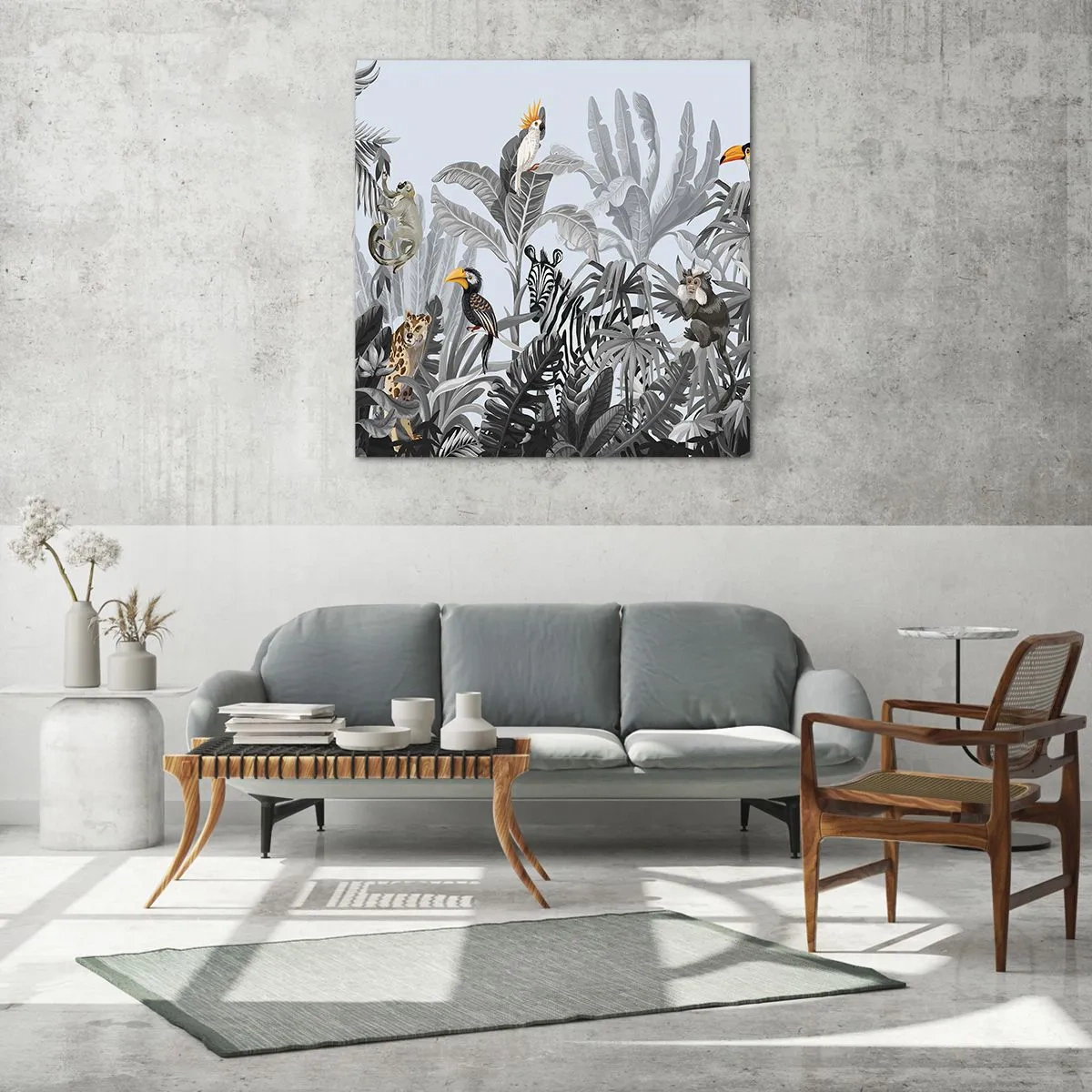 Impression sur verre - Image sur verre - Conte de fées africain - 50x50 cm