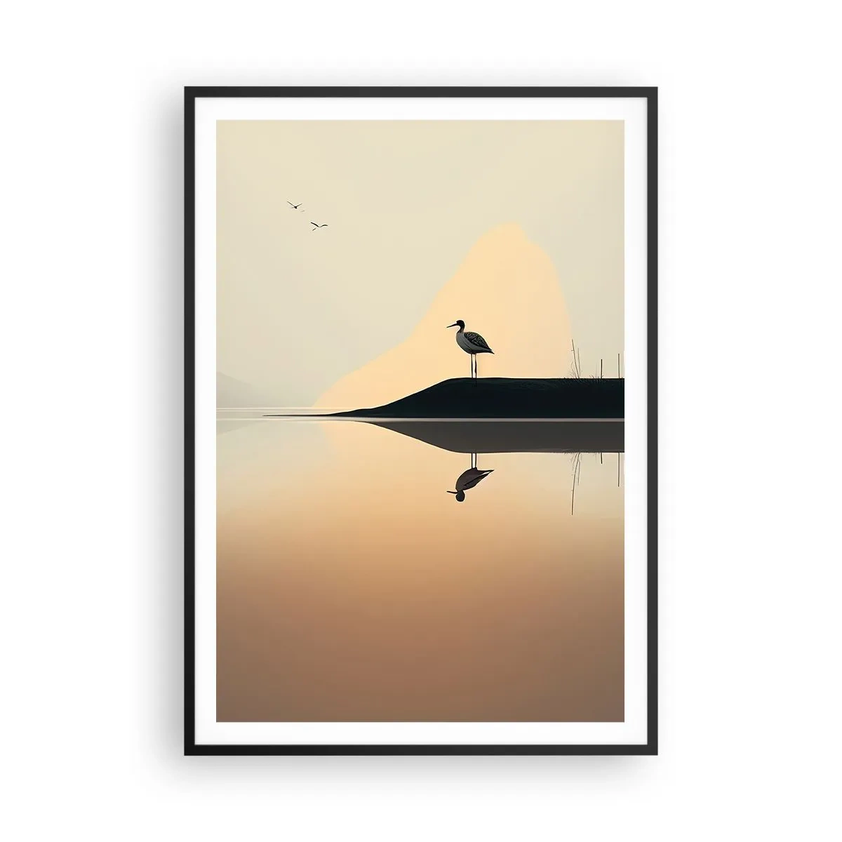 Affiche dans un cadre noir - Poster - Le seigneur du lac - 70x100 cm