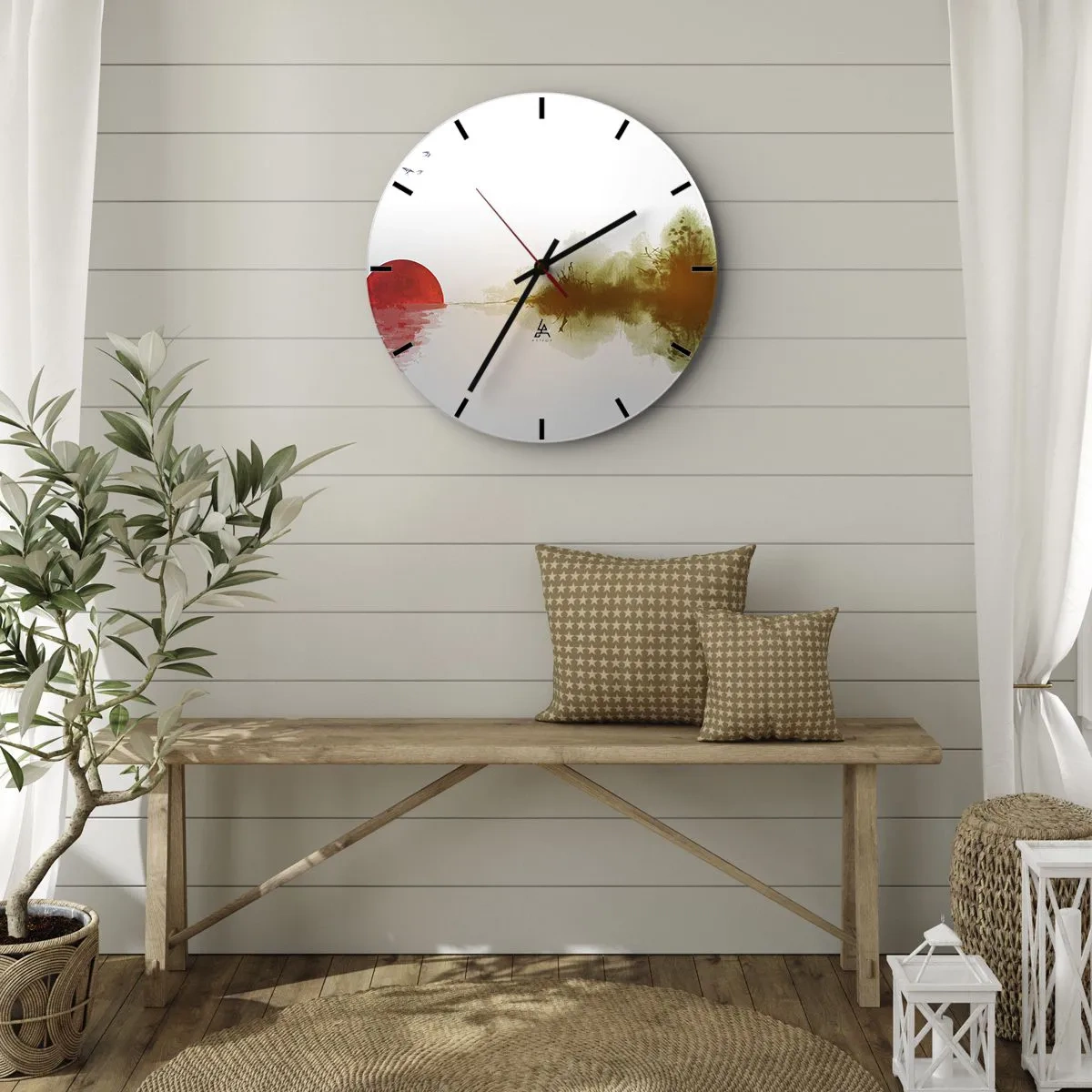 Horloge murale - Pendule murale - Une promesse de paix - 40x40 cm