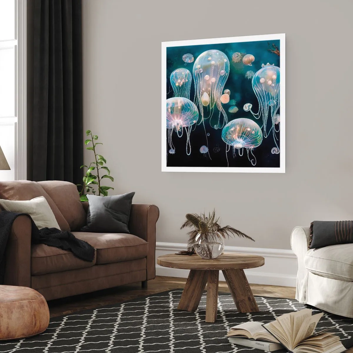 Affiche - Poster - Ballon sous-marin - 30x30 cm