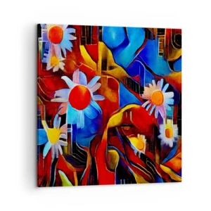 Impression sur toile - Image sur toile - Les couleurs de la vie - 50x50 cm