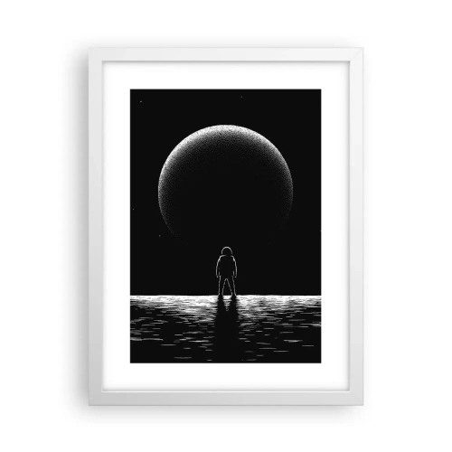 Affiche dans un cadre blanc - Poster - Face à face - 30x40 cm