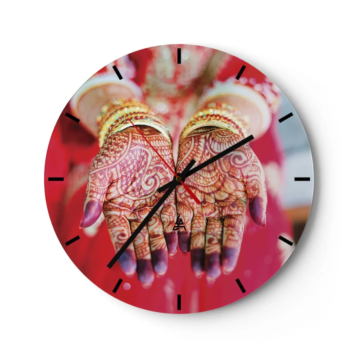 Horloge murale - Pendule murale - Prêt à saisir votre chance - 40x40 cm