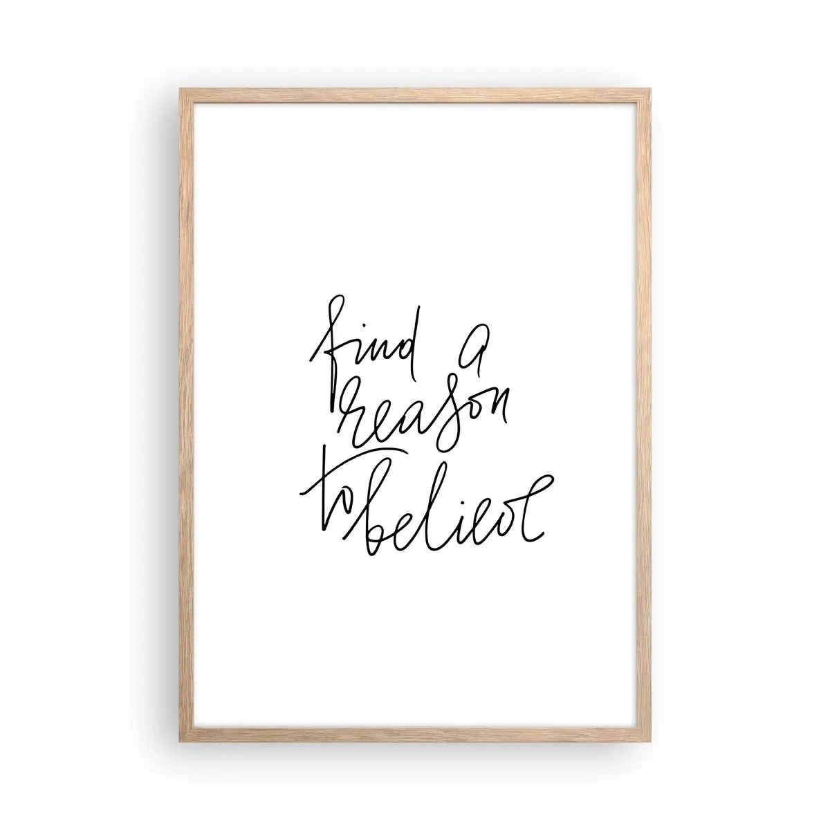 Affiche dans un chêne clair - Poster - C'est possible - 50x70 cm