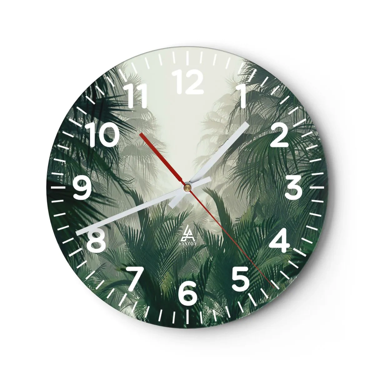 Horloge murale - Pendule murale - Secret tropical - 40x40 cm