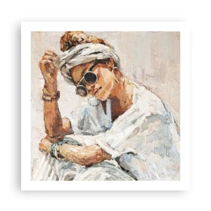 Affiche - Poster - Portrait en plein soleil - 60x60 cm