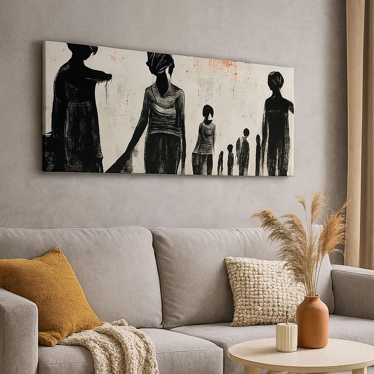 Impression sur toile - Image sur toile - Contre la solitude - 100x40 cm