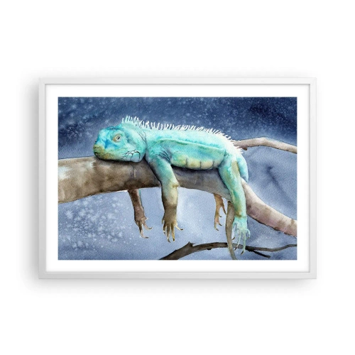 Affiche dans un cadre blanc - Poster - Tout va bien! - 70x50 cm