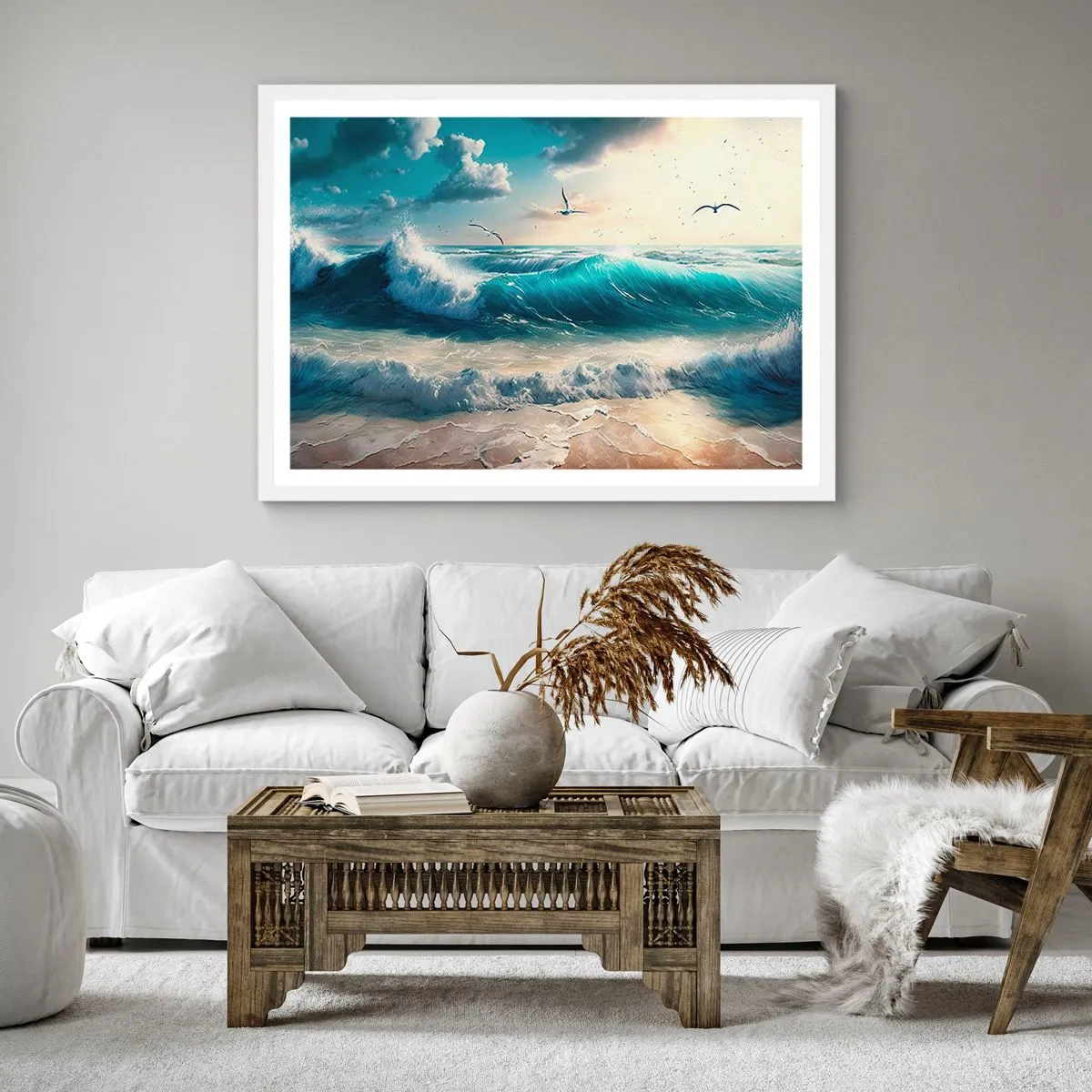 Affiche dans un cadre blanc - Poster - Ça bourdonne seulement pour toi - 40x40 cm