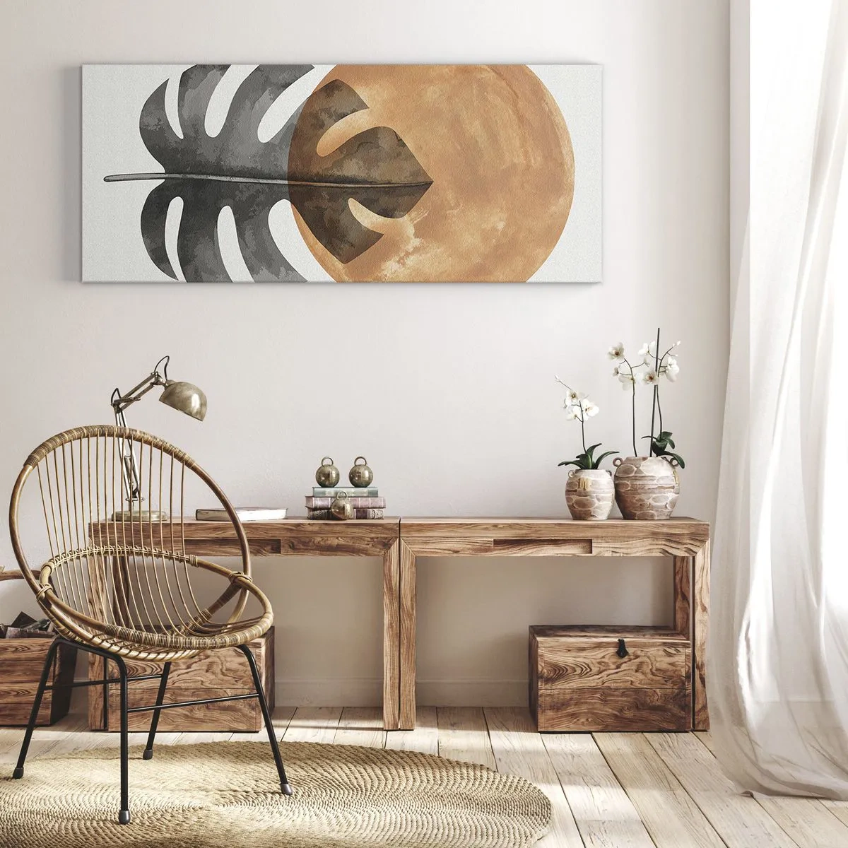 Impression sur toile - Image sur toile - Toujours le soleil - 90x30 cm