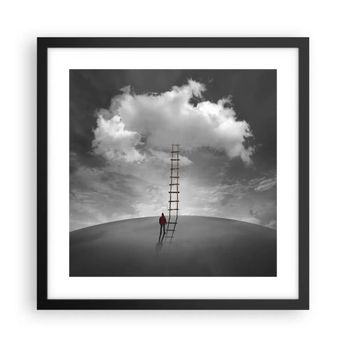 Affiche dans un cadre noir - Poster - Tout est possible - 40x40 cm