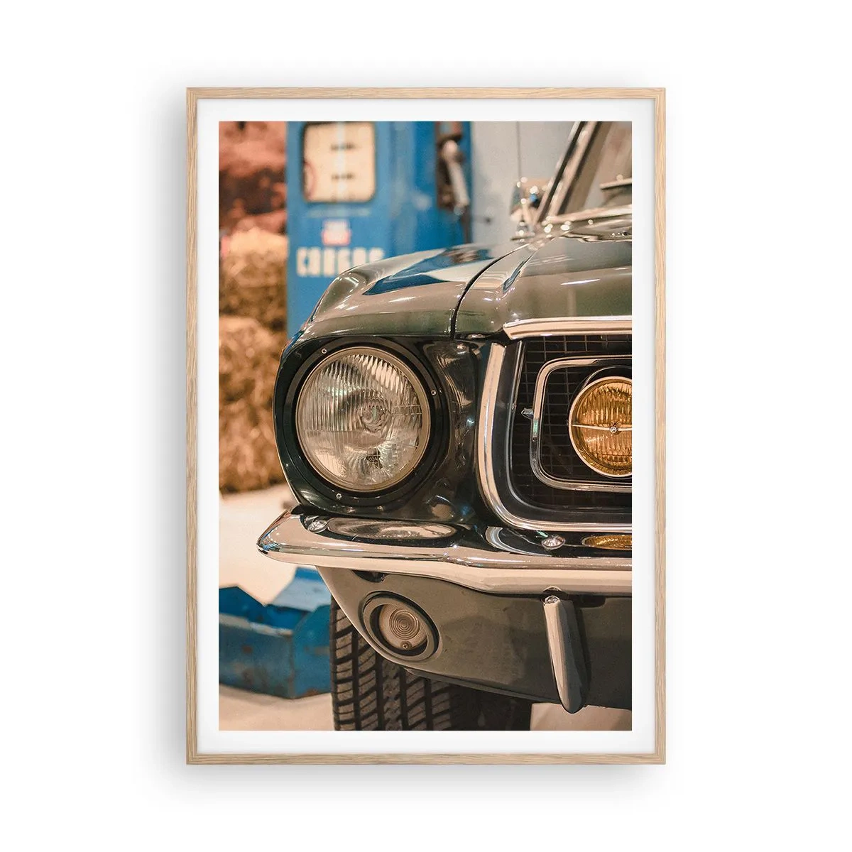 Affiche dans un chêne clair - Poster - Rencontre avec une légende - 70x100 cm